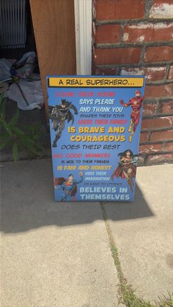 Superhero Room decor frame