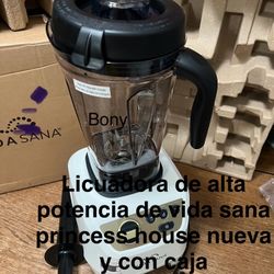 Licuadora De Alta Potencia 👉 princess house todo nuevo y con caja 📦