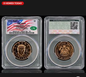 MS64 Donald J. Trump 250th Anniversary $1 Commemorative Coin 1(contact info removed)