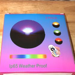 NEW Gold Wall Lights With Remote Two In Each Box