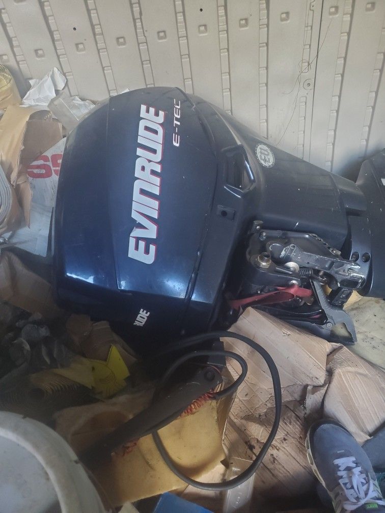 50 Hp Evinrude Boat Motor For Sale 2004 With Clin Title 