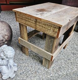 Reclaimed Wood- Side Table