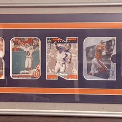 Cards Collectables  Broncos All Time Greats Framed Team Name