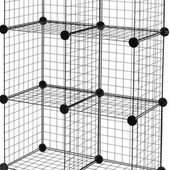 Wire Grid Stackable Storage Shelves