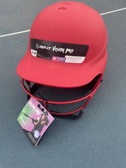 Red Softball/Baseball Helmet - Brand New