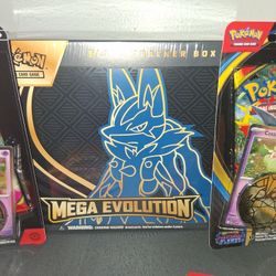 Pokemon Mega Evolution ETB Lucario Edition Promo Card Version Factory Sealed