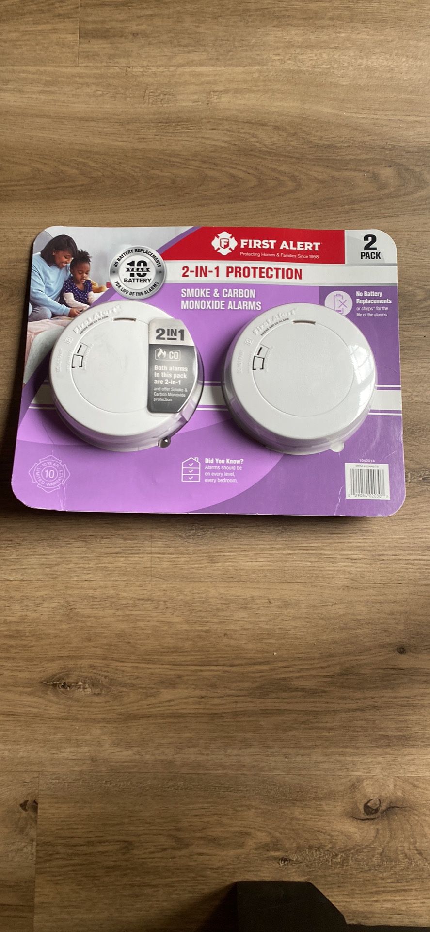 New 2 in 1 Carbon Monoxide and Smoke Detectors (Installed)