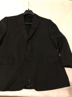 Men’s Stafford sports coat career black 2 button Stafford 44s wool classic fit