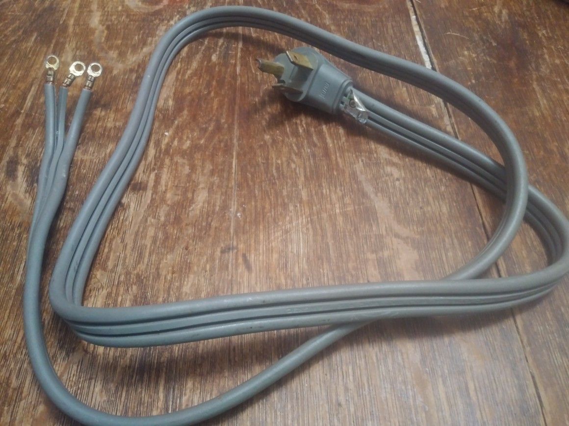 Dryer Utility Cord 3 Prong, 3 Wire