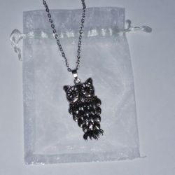 Owl Pendant Necklace 