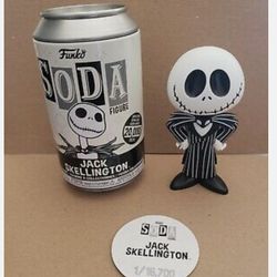 Brand New Coolest Looking Limited Edition Collectible Funko Soda Can With Figure Of Jack Skellington!