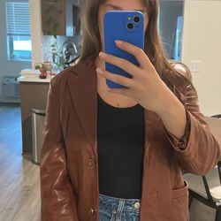 Brown Leather Jacket 