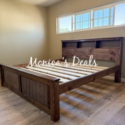 Cal King Or King Solid Wood Bed Frame $500