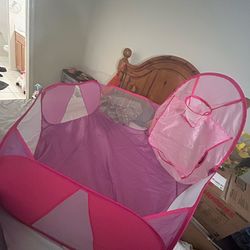 Kids ball pit with basketball hoop
