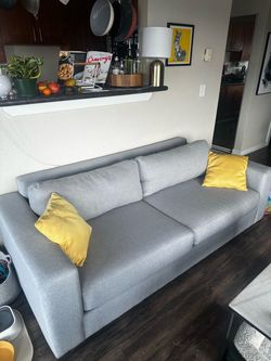 84” West Elm couch