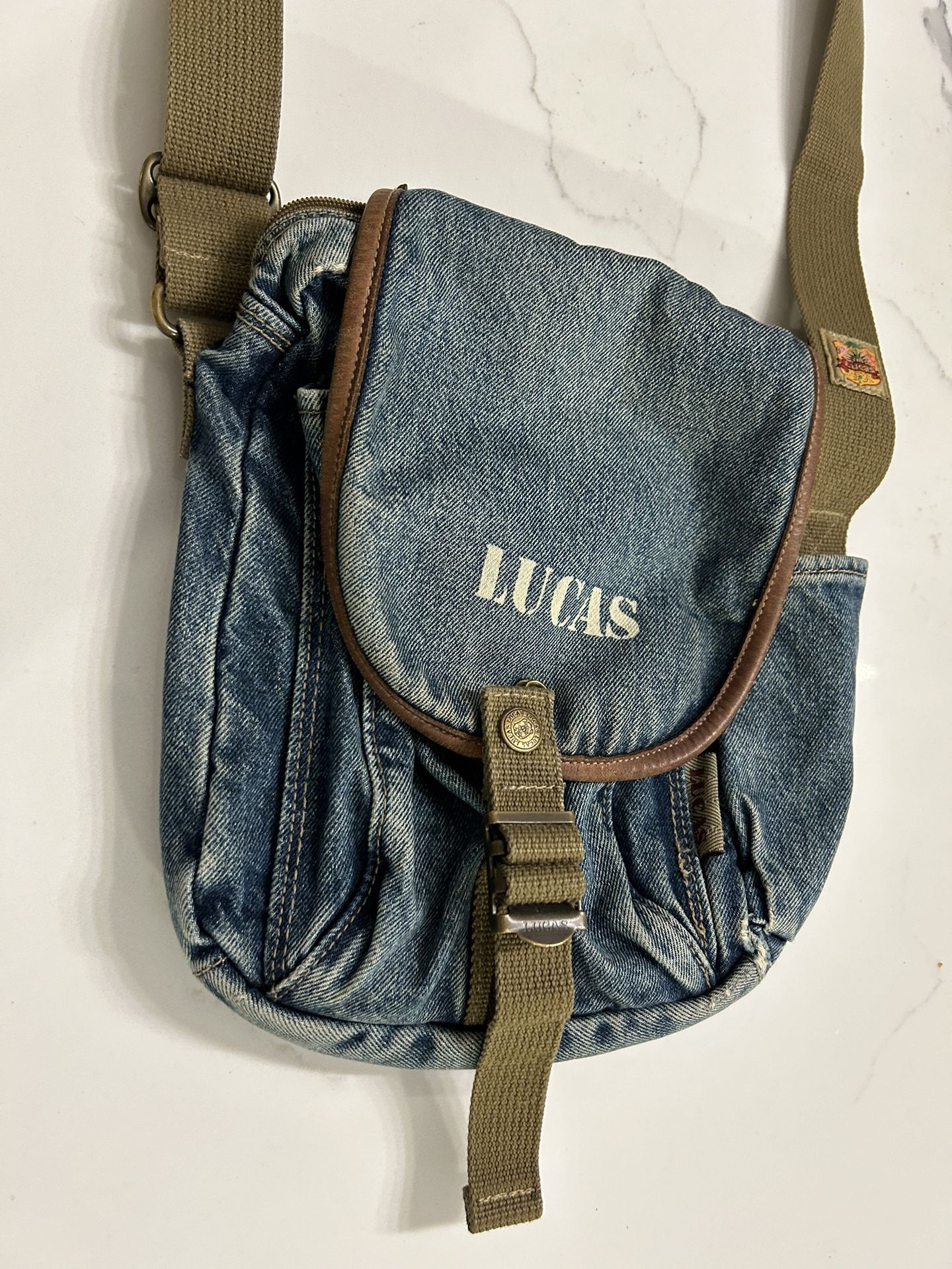 lucas messenger bag jean denim