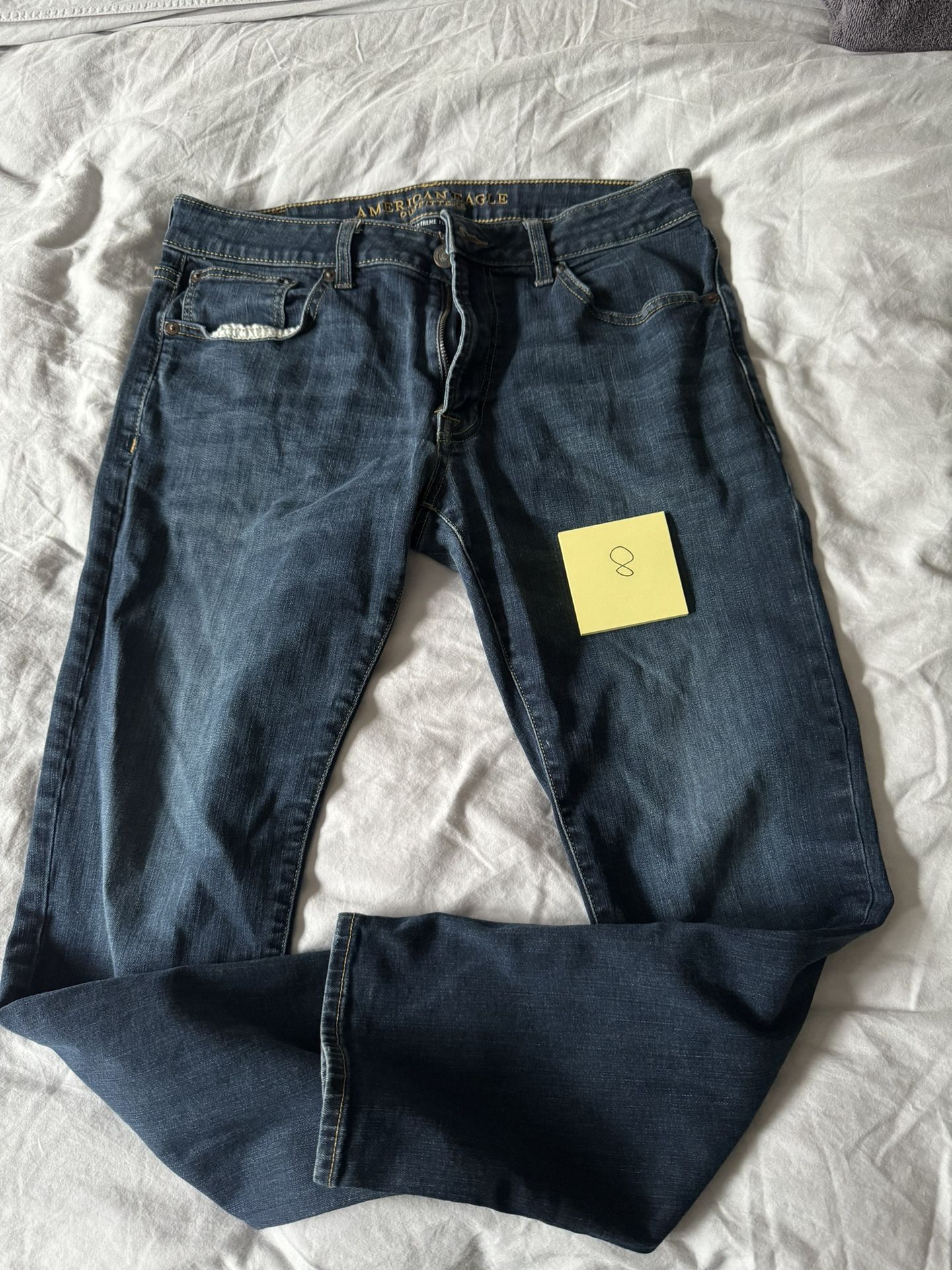 American Eagle men jeans size 33x30 slim straight, Extrem Flex-New