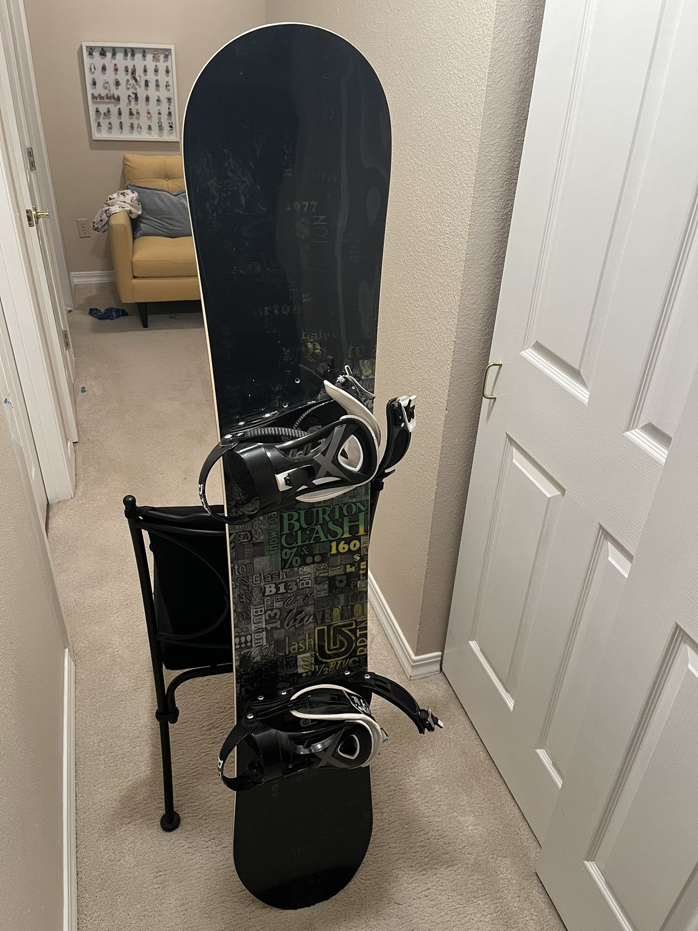 Burton Snowboard Clash 160 With Ride Bindings