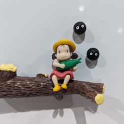 My Neighbor Totoro Mei with Soot Sprites Magnet
