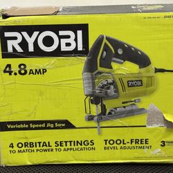 RYOBI 4.8 Amp Corded Variable Speed Orbital Jig Saw