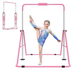 Pink Kids Folding Gymnastics Kip Bar