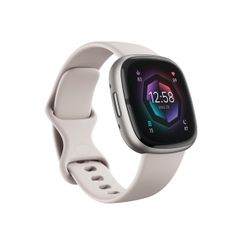 Fitbit Sense 2 Advanced Health And Fitness Smartwatch With Tools To Manage Stress And Sleep, ECG App, SpO2, 24/7 Heart Rate And GPS, Lunar White/Plati