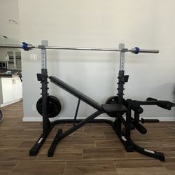 ProForm Sport Olympic System Rack & Bench Combo XT Weight Lifting Home Gym