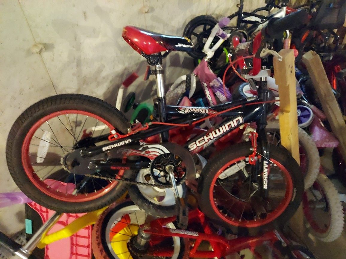 BIKES FOR SALE. $30 to $120. Kids TO ADULT BIKES