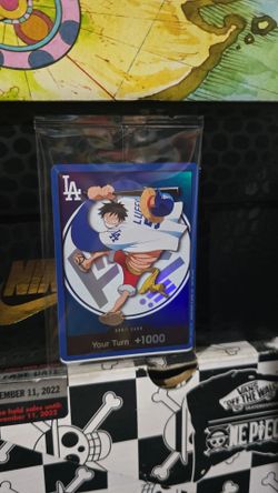 One Piece DON!! Card LA Dodgers Luffy Promo