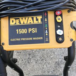 De Walt Electric Pressure Washer 1500psi