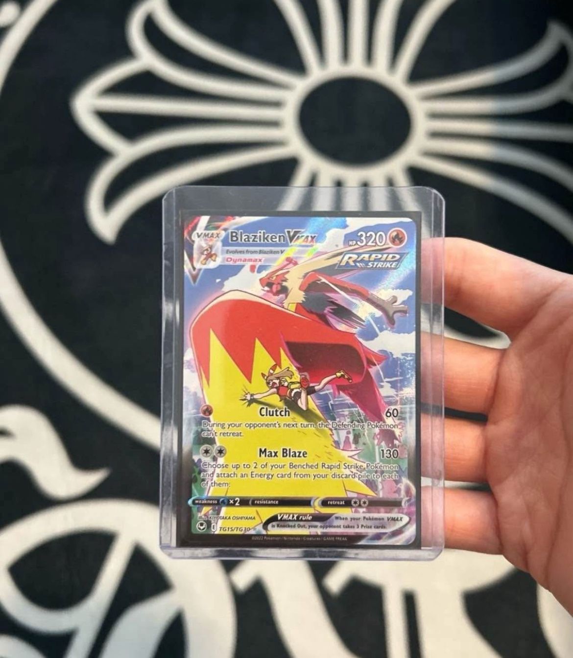 Pokemon Sword and Shield Silver Tempest Blaziken VMAX Trainer Gallery TG15/TG30 card