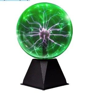 Mcoplus 8 Inch Green Plasma Ball, Plasma Lamp/Light, Plasma Electric Nebula Lightening Ball, Touch & Sound Sensitive, For Parties, Home, Decorations,