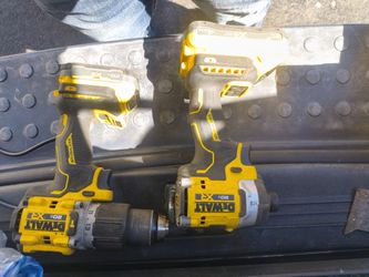 Dewalt Impact And Drill With Batteries And Charger 
