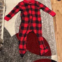 Xmas Checkered Footsies