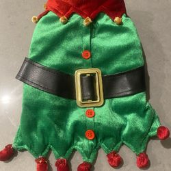 XS Christmas Elf Dog Costume Dog Clothes For Chihuahua Or Small Dogs