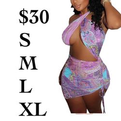 Fashion purple Dress