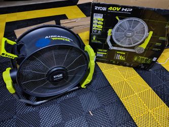 RYOBI 40V HP Brushless Cordless Hybrid WHISPER SERIES 20 in. Air Cannon Fan (Tool Only)