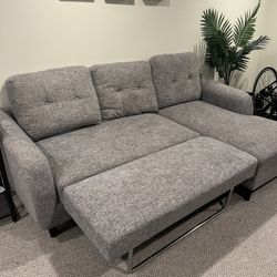 Gray Sleeper Sofa - Good condition!