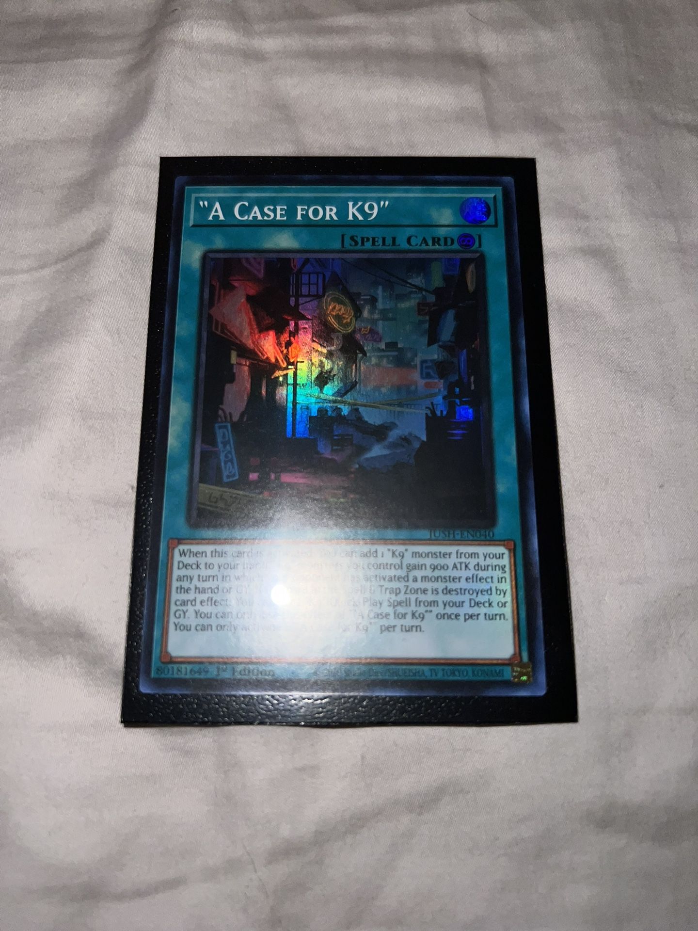 A Case For K9 Yu Gi Oh Card Rare Holo