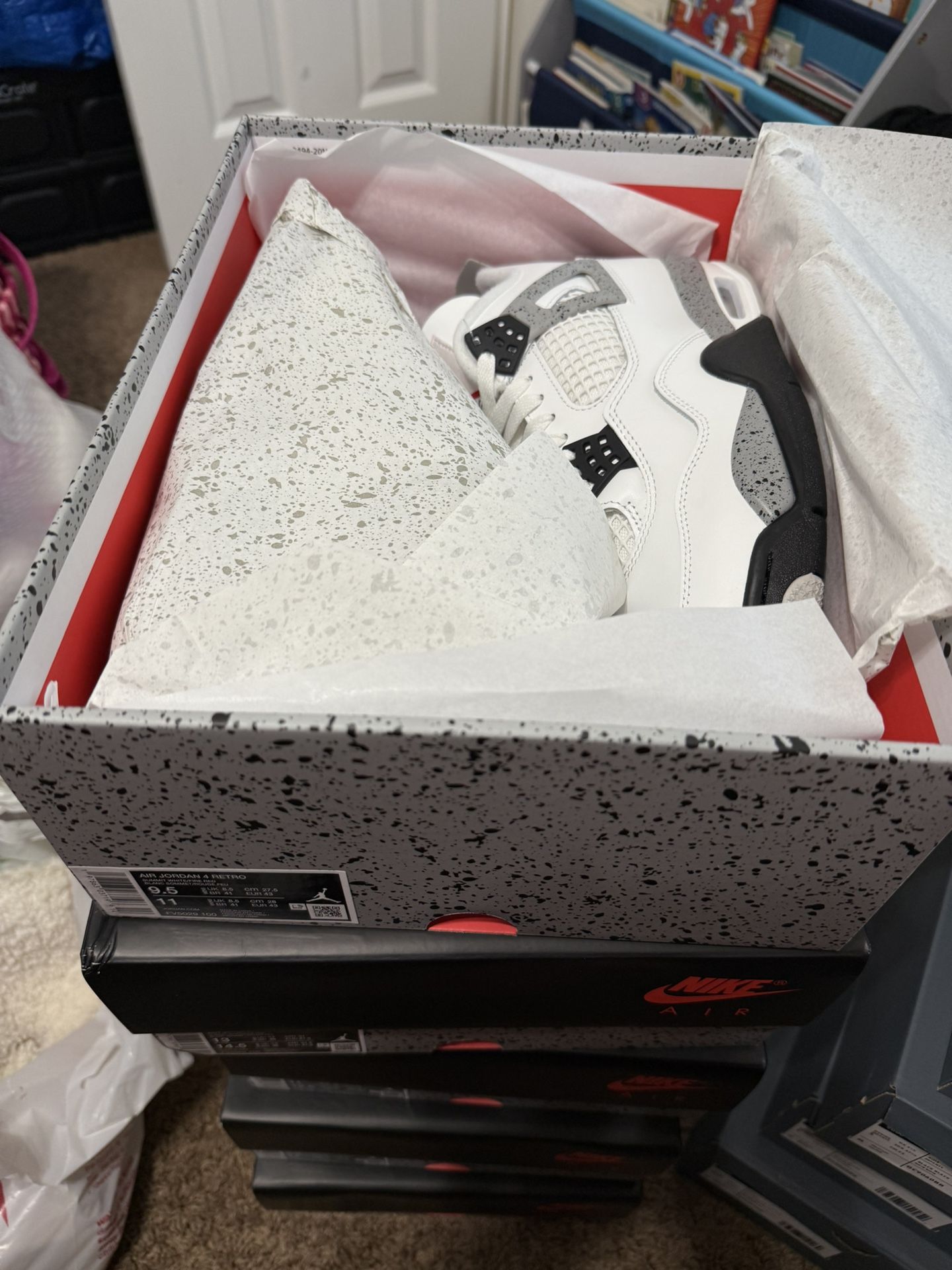 Jordan 4 white cement