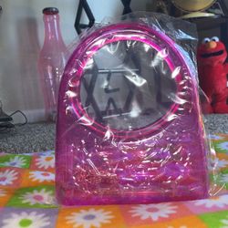 Pink See-Through Handbag