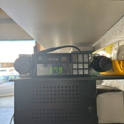 Vintage Alpine Tuner Cassette Deck 7368 and Power Amplifier 3505