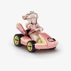 2022 SDCC Exclusive HotWheels Mario Kart Pink Gold Peach Vehicle New