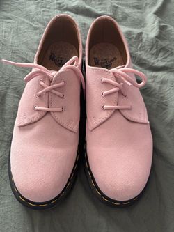 Dr. Martens 1461 Iced Pink Suede Oxford Lace-Up Shoes Men's US 8 Women’s US 9