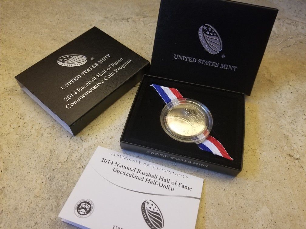 2014 National Baseball Hall Of Fame Half Dollar