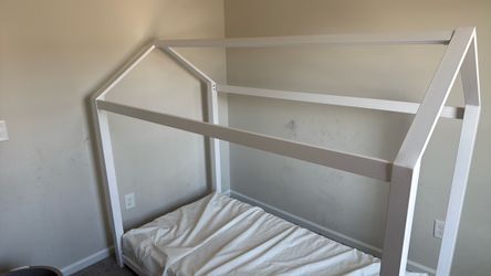 Kids, bedframe and mattress