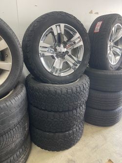 20” Chrome Chevy Factory Wheels and Tires 6Lug
