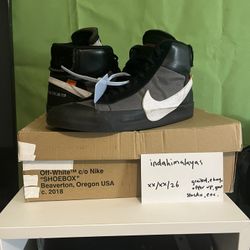 OFF-White Nike Blazer Mid Grim Reaper  Size 10