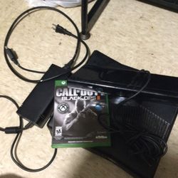 Xbox 360 With Kinect Power Brick No Controller Comes With Black Ops 2