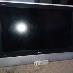 Sharp  32" Aquos TV (With Remote)
